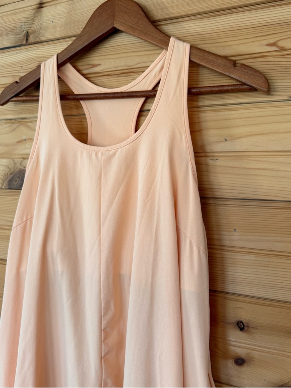 HALARA Peach Maxi Dress Racerback High-Low Hem - Picture 2 of 6